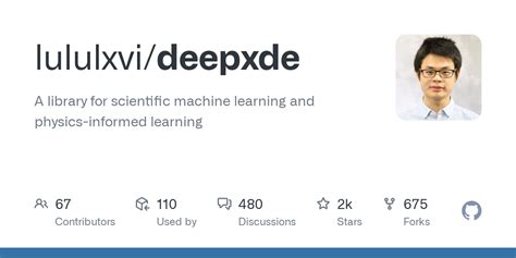 We introduce the usage of DeepXDE and its customizability, and we also demonstrate the capability of PINNs and the user-friendliness of DeepXDE for five different examples. . Deepxde github